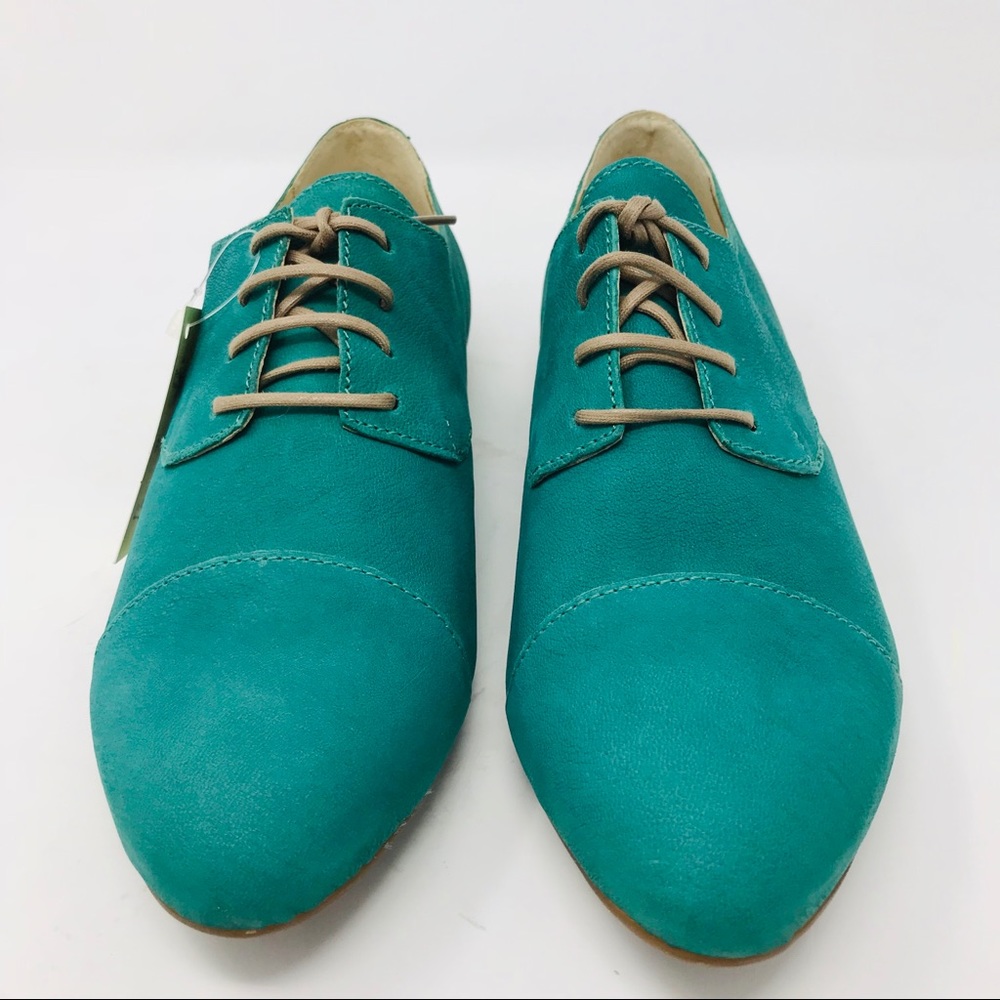 FLY London Green Mise Leather Derby Lace Up - Picture 8 of 8